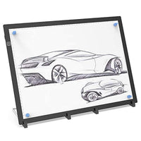 Caja de luz LED A3 diseñada con soporte e imanes, regla impresa, alimentación USB, mucho mayor brillo, regulable sin escalonamiento, cómodo, sin reflejos en los lados, sin manchas densas. - Arteztik

