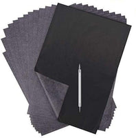 Selizo - 100 hojas de papel de trazado de transferencia de carbono negro para copiar papel gráfico de grafito y trazar en relieve para grabado de madera, papel, lienzo - Arteztik
