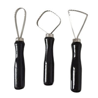 3pcs raspador Escultura de cuchillo tallada Lodo Shaper cerámica cerámica arcilla Trimming Big Loop Herramientas Set - Arteztik
