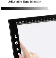 A3 Light Box Light Pad marco de aluminio Touch Dimmer 11W Super Bright Max 4500 Lux con bolsa de transporte/almacenamiento (A3 Light Pad) - Arteztik
