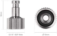 ABEST - Adaptador de liberación de acoplador de desconexión rápida para aerógrafo con 5 conectores macho, 1/8" M-F - Arteztik
