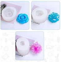 FineInno - Molde de resina de flores 3D de silicona moldes de fundición para manualidades, llavero, pendientes, joyería - Arteztik
