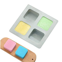 Paquete de 3 moldes para hacer jabón y 50 bolsas de envoltura, 14 cavidades de silicona de grado alimenticio, kit de suministros para hacer jabón, forma mixta, moldes de jabón hechos a mano - Arteztik
