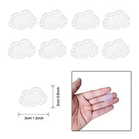 Seasonsky - Juego de 74 piezas de lona de malla de plástico transparente, 32 piezas pequeñas de lona de plástico, pendientes de lona en blanco con gancho para la oreja, llavero para proyectos de punto y ganchillo, redondo, cuadrado, nubes, forma de corazó - Arteztik
