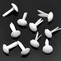 500 sujetadores redondos de metal para álbumes de recortes, sujetadores de papel, remaches, adornos para álbumes de recortes, 0.354 x 0.197 in - Arteztik
