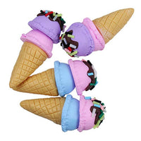 Kawaii Lolly Swirl Lollipop con lazo de arcilla de helado, conos de crema de hielo, espalda plana, joyería de cabujón para hacer manualidades, álbumes de recortes, adornos - Arteztik
