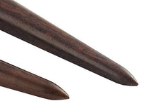 BESTCYC - Juego de 2 herramientas de madera de ébano negro para pulir cuero, madera maciza - Arteztik
