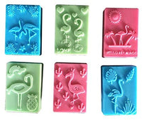 YaTaosun Moldes de silicona para flamencos, arte hawaiano de arte de arte de arte, jabón de silicona, animales de playa, plantas, moldes para manualidades, moldes de jabón hechos a mano, suministros para hacer jabón - Arteztik

