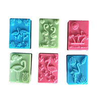YaTaosun Moldes de silicona para flamencos, arte hawaiano de arte de arte de arte, jabón de silicona, animales de playa, plantas, moldes para manualidades, moldes de jabón hechos a mano, suministros para hacer jabón - Arteztik
