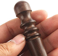 BESTCYC - Juego de 2 herramientas de madera de ébano negro para pulir cuero, madera maciza - Arteztik
