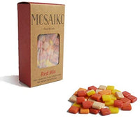 Mosaiko Green Mix 10.58 oz (10.5 onzas) - Azulejos de cristal de mosaico para manualidades, piezas cuadradas manchadas de primera calidad, 0.4 in x 0.4 in, perfecto para decoración del hogar, manualidades de bricolaje, arte de píxeles, juegos infantiles, - Arteztik
