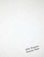 Papel de dibujo premium para lápiz, tinta, marcador y carbón. Ideal para arte, diseño y educación. Paquetes de hojas sueltas. - Arteztik
