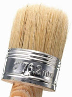 Juego de 2 pinceles de cera, cerdas naturales de 1.0 in, cerdas naturales, redondas, para pintar o encerar muebles, decoración del hogar - Arteztik
