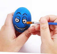 Juego de 50 pinceles de pintura, mango de plástico corto, cepillos de pelo de nailon para pintura acrílica, acuarela, arte, para niño, artista, estudiante, principiante, Mix(25plana +25round#1) - Arteztik
