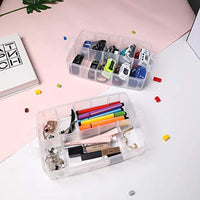FlowerRiver DIY Caja de almacenamiento apilable de 3 niveles con 30 compartimentos: para costura, accesorios de bordado, cuentas, cinta organizadora, hilos, juguetes para niños, suministros de belleza, anillas, esmalte de uñas. - Arteztik
