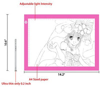 Mesa de luz de trazado ultrafina A4 LED tablero de copia NXENTC almohadilla de luz de dibujo almohadilla brillo ajustable plantilla artista trazado arte mesa de tatuaje verde - Arteztik
