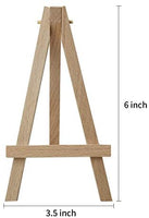 MEEDEN - Mini caballete de madera de haya de 5.0 in, 48 unidades de soporte pequeño para exhibir lienzos pequeños, tarjetas de visita, fotos, platos decorativos y más - Arteztik
