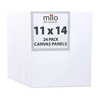 Milo - Tableros de tela para pintar (11.0 x 13.8 in, 24 unidades) - Arteztik
