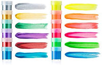 Juego de pintura Daco Duella, 12 colores neón y metálico de 0.7 onzas líquidas (0.7 fl oz/tarro), kit de pintura Gouache con caja de almacenamiento, se puede utilizar para pintura de roca, como pintura de dedos, suministros escolares para artes y manualid - Arteztik

