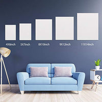 Superise - Paneles de lona para pintura, varios tamaños, 35 unidades, 4 x 6 pulgadas, 5 x 7 pulgadas, 8 x 10 pulgadas, 9 x 12 pulgadas, 11 x 14 pulgadas, en blanco - Arteztik
