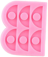 Allinlove - Molde de silicona para decoración de paja semicírculo, 2 unidades, para resina, para decoración de paja - Arteztik
