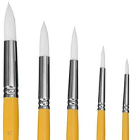 HIMI - Juego de 5 pinceles de acuarela para pintura acrílica de acuarela para rostro y cuerpo, ideal como regalo, para niños y adultos, color rosa, pinceles - Arteztik
