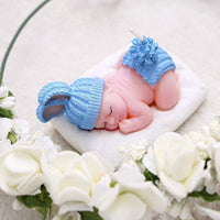2 piezas 3D dormir bebé diseño silicona jabón molde lindo bebé molde para hacer vela pastel chocolate fondant moldes resina artesanía aromaterapia yeso molde - Arteztik
