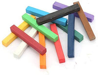 Juego de tizas no tóxicas Sidewalk, 12 unidades de colores brillantes y alegres, tiza pastel suave, 2.5 in de largo, colores surtidos, lavables, para dibujar, arte al aire libre, graffiti - Arteztik

