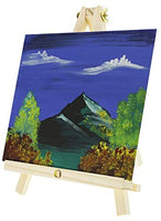 U.S. Art Supply - Juego de pintura al óleo con mini caballete de mesa, pinceles y paleta (14 piezas) - Arteztik
