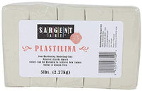 Sargent Art Plastilina arcilla de modelado, 5 libras, color crema - Arteztik
