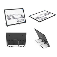 Caja de luz LED A3 diseñada con soporte e imanes, regla impresa, alimentación USB, mucho mayor brillo, regulable sin escalonamiento, cómodo, sin reflejos en los lados, sin manchas densas. - Arteztik
