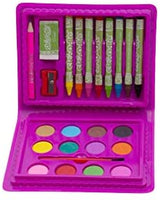 24 Pieces Art Set Mini-Pirate & Mini-Space Educational Art Set - for Drawing, Painting & More in a Compact, Portable Case | Professional Art Kit for Kids, Teens & Adults | Pack of 2 - Ages 6-12 - Arteztik

