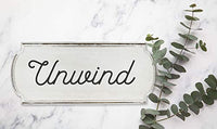Darware Innkeeper - Letreros de madera (2 unidades, blanqueados), 14.0 x 6.0 in, letreros rústicos en blanco para manualidades, decoración del hogar - Arteztik
