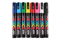 Uni Posca - Rotulador de punta media, 8 colores (PC-5M 8C) - Arteztik
