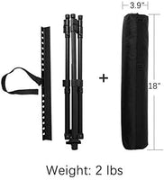Caballete de 56 pulgadas para pintar dibujo, 17 pulgadas a 56 pulgadas, caballete de aluminio ajustable para mesa/piso negro - Arteztik
