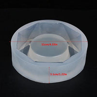 HEEPDD Molde de silicona de resina, molde de silicona para cenicero hecho a mano, resina epoxi, herramienta para hacer joyas para la decoración del hogar - Arteztik
