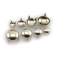 RuiLing 120 piezas de plata DIY clavo redondo cúpula tachuelas kit surtido de remache de metal punk puntos para punk rock cuero artesanía ropa cinturón bolsa zapatos joyería decoración 6/8/10/0.472 in - Arteztik
