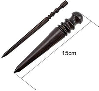 ARTCXC 2pcs(Coarse and Fine) Leather Craft Tapered Edge Slicker Solid Ebony Wood Leather Burnishing Tool for Burnishing Leather Projects Craft - Arteztik
