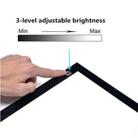 Gspirit - Caja de luz LED A4 ultradelgada con 3 brillos ajustables, para manualidades, dibujo, trazado, tatuaje, caja de luz, alimentación por USB - Arteztik
