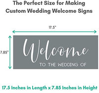 Plantillas de boda – Juego de 6 plantillas de alfabeto reutilizables para hacer decoraciones de boda personalizadas, plantillas de letras de boda fáciles en una fuente moderna de plantilla de guión - Arteztik
