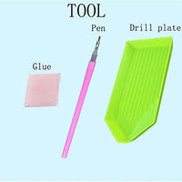 BYAMD 5d Kit de pintura de diamante para adultos y niños, todas las cosas son buenas perforaciones completas, punto de diamante para decoración de pared del hogar, 12.0 x 16.0 in (tamaño de lienzo) - Arteztik
