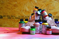 Angelus Pintura para cuero, 4 onzas, color blanco plano, 5 unidades - Arteztik
