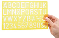 Westcott LetterCraft - Juego de normógrafo de plástico, 4 piezas (02145), Variados - Arteztik
