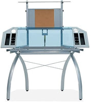 Studio Designs Futura Tower, cristal plateado y azul - Arteztik
