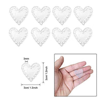 Seasonsky - Juego de 74 piezas de lona de malla de plástico transparente, 32 piezas pequeñas de lona de plástico, pendientes de lona en blanco con gancho para la oreja, llavero para proyectos de punto y ganchillo, redondo, cuadrado, nubes, forma de corazó - Arteztik
