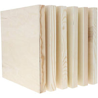 Paneles de madera para pintar, lienzo de madera (10 x 10 pulgadas, 6 unidades) - Arteztik
