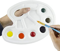 Heartybay juego de 10 piezas de pinceles de pelo sintético con extremo en punta y redondo con 2 piezas de paletas para pintura - Arteztik

