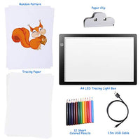 Caja de luz LED A4 ultrafina de trazado de luz USB, con energía ajustable, para artistas, dibujar, dibujar, animación, pintura de diamantes, visualización de rayos X - Arteztik
