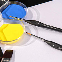 Juego de 5 pinceles de pintura de micro detalles, pinceles de pintura en miniatura para pintura, acrílico, miniatura, para acuarela, aceite - Arteztik

