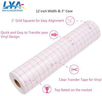 Lya Cinta de transferencia de vinilo para vinilo, rollo de papel de transferencia de 30 pies para Silhouette Cameo, máquina de deshierba, calcomanías, letreros, ventanas, pegatinas - Arteztik
